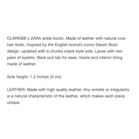 Clark’s x Zara Kids Pink Ankle Boots