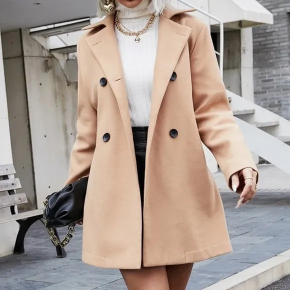 Classic Button Minimalist Jacket Coat