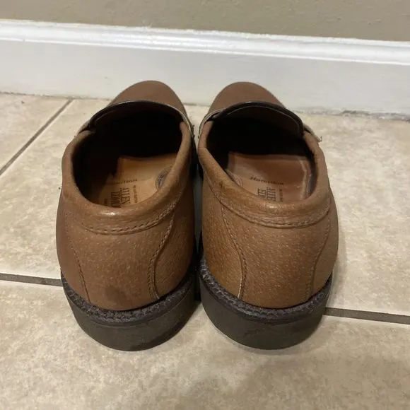 CLEAN Allen Edmonds Hamilton Men’s 7.5D Boar Leather Slip On Loafer Shoes VIBRAM