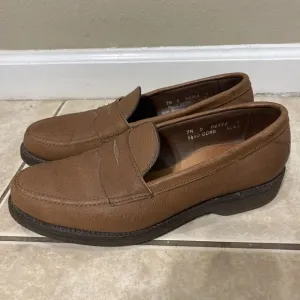 CLEAN Allen Edmonds Hamilton Men’s 7.5D Boar Leather Slip On Loafer Shoes VIBRAM