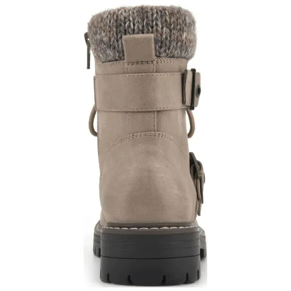 Cliffs By White Mountain Marlee Combat Boots Women's US 8 Beige Ankle ZPO2533