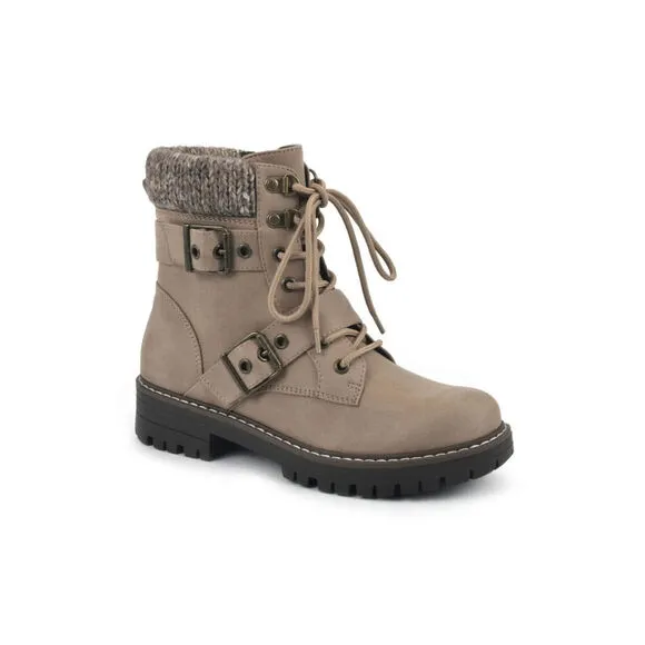 Cliffs By White Mountain Marlee Combat Boots Women's US 8 Beige Ankle ZPO2533