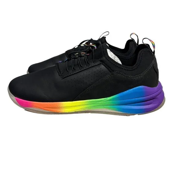 Clove Sneakers Men’s 13 Black Rainbow Healthcare Nurse Pride Colorful Shoes