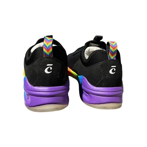 Clove Sneakers Men’s 13 Black Rainbow Healthcare Nurse Pride Colorful Shoes