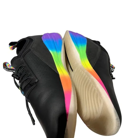 Clove Sneakers Men’s 13 Black Rainbow Healthcare Nurse Pride Colorful Shoes
