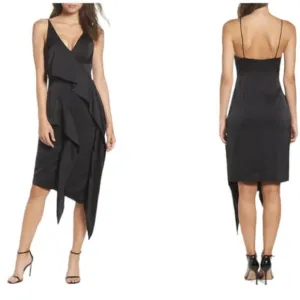 C/MEO Collective Dress Waiting For You Black LUXURY