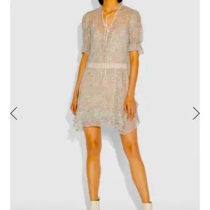COACH 1941 LUXURY SILK AMERICANA PRINT TIERED DRESS SIZE 4