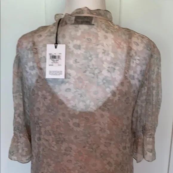 COACH 1941 LUXURY SILK AMERICANA PRINT TIERED DRESS SIZE 4