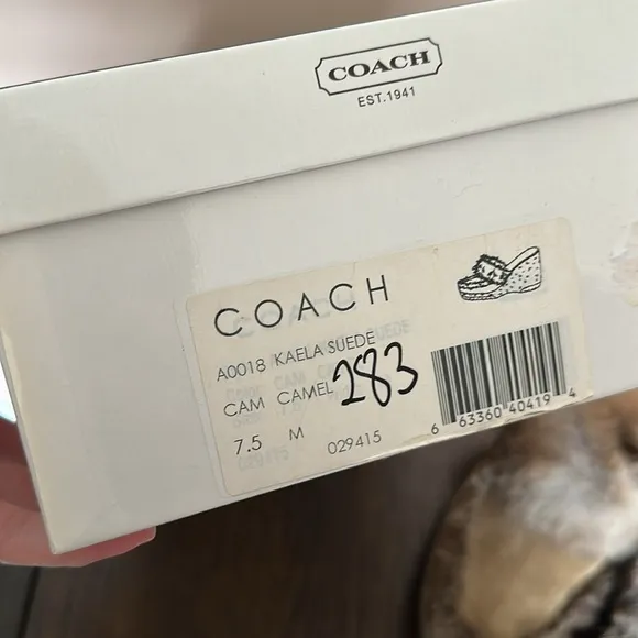 Coach Fur-Trimmed Mules