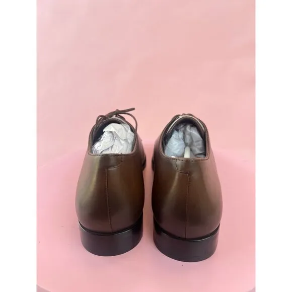Coach Metropolitan Derby Saddle Brown Leather Shoe Men's 8.5