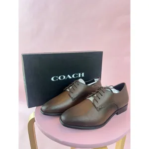 Coach Metropolitan Derby Saddle Brown Leather Shoe Men's 8.5