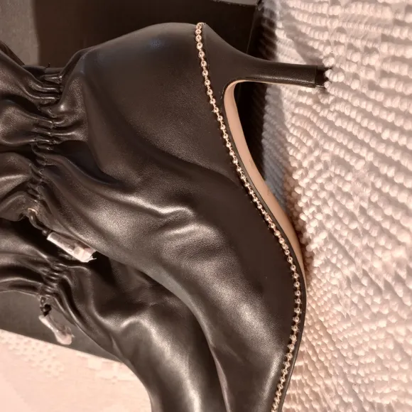 Coach Women's Black Leather Ankle Boots