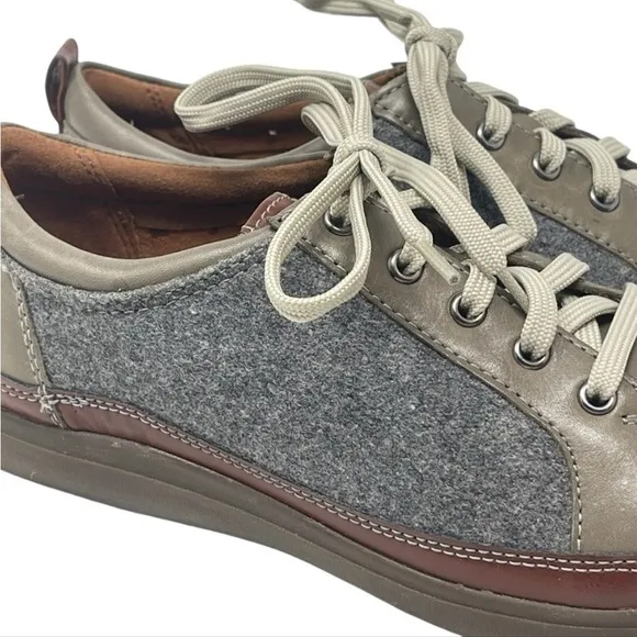 Cobb Hill Bailee Women’s Size 8.5 Brown gray Leather Sneakers Shoes New