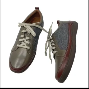 Cobb Hill Bailee Women’s Size 8.5 Brown gray Leather Sneakers Shoes New