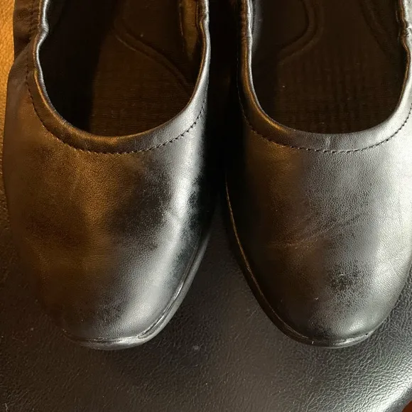 Cole Haan 3 ZeroGrand Slip-On Ruched Black Ballet Flat Size 7B Leather/Manmade