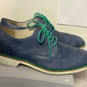 Cole Haan Blue and Green Oxford Shoes size 11 great condition