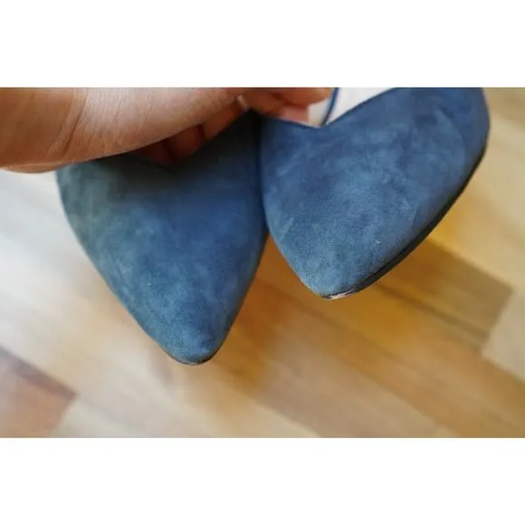 Cole Haan Cushioned Insole Grand OS Suede Courts Heels Pumps Dark Gray Size 6