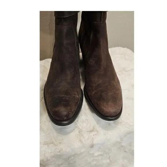 Cole Haan Distressed Brown Friar Ankle Boots Size 9