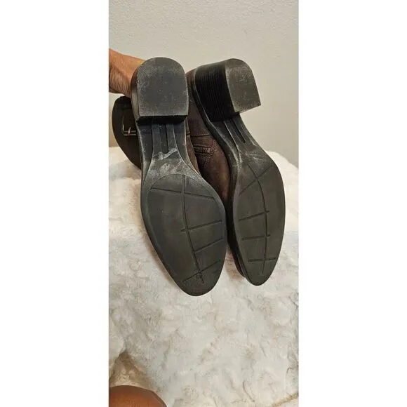 Cole Haan Distressed Brown Friar Ankle Boots Size 9