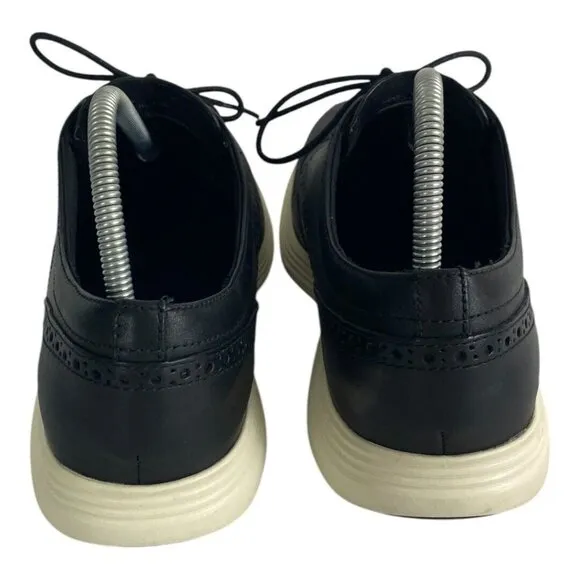 Cole Haan Grand Tour Wingtip Oxford Lace Up Shoes Black Leather Mens 11.5 C29413