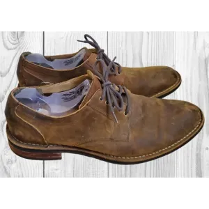 Cole Haan GrandOs Brown‎ Lace Up Oxfords Distressed Leather Classic Men 9.5 M