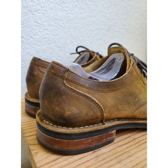 Cole Haan GrandOs Brown‎ Lace Up Oxfords Distressed Leather Classic Men 9.5 M
