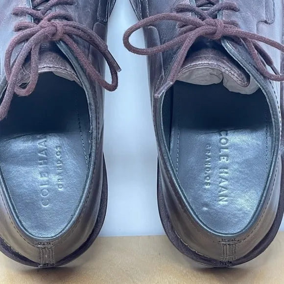 Cole Haan * Grand.OS Brown Leather Lace Up Derby Shoes Size 9.5