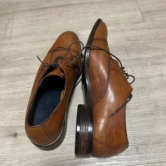 Cole Haan Leather Oxford Mens Dress Shoes Classic Business Casual Brown 9M