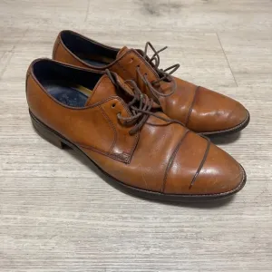 Cole Haan Leather Oxford Mens Dress Shoes Classic Business Casual Brown 9M