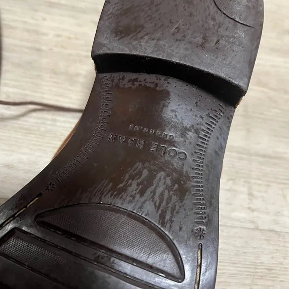 Cole Haan Leather Oxford Mens Dress Shoes Classic Business Casual Brown 9M