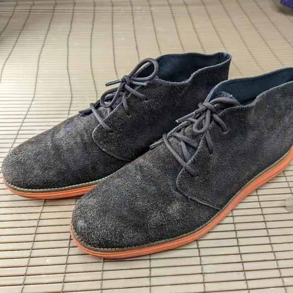 Cole Haan LunarGrand Men's Brown suede ankle boots sz 11.5M. 256pm