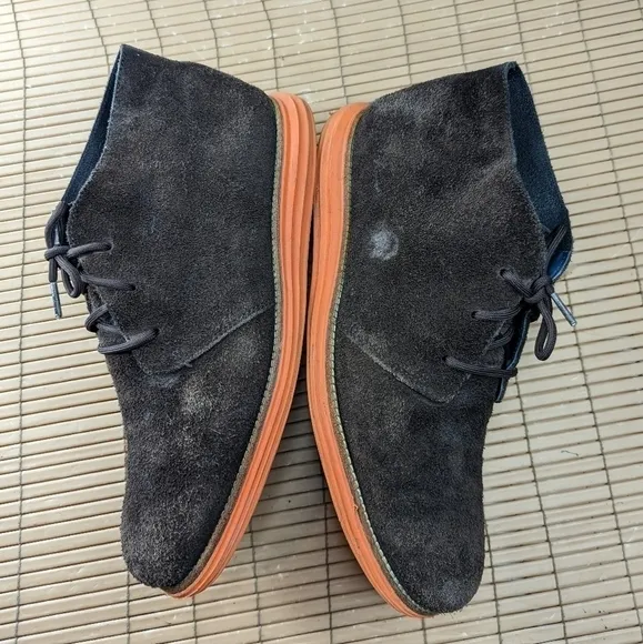 Cole Haan LunarGrand Men's Brown suede ankle boots sz 11.5M. 256pm