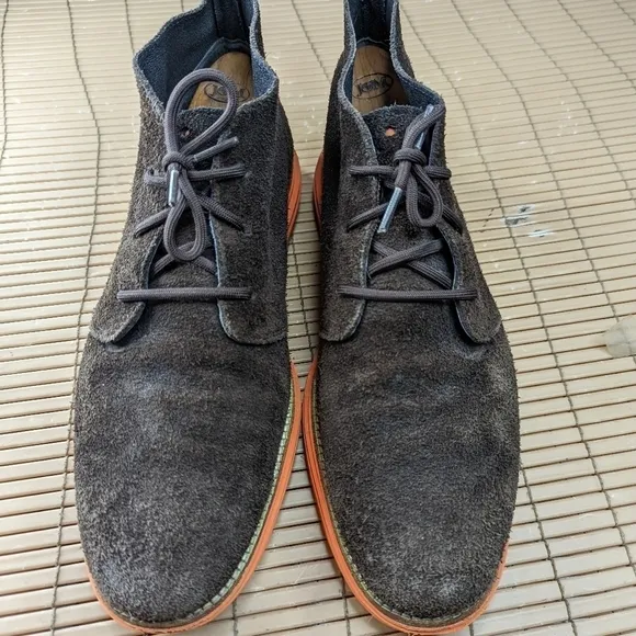 Cole Haan LunarGrand Men's Brown suede ankle boots sz 11.5M. 256pm