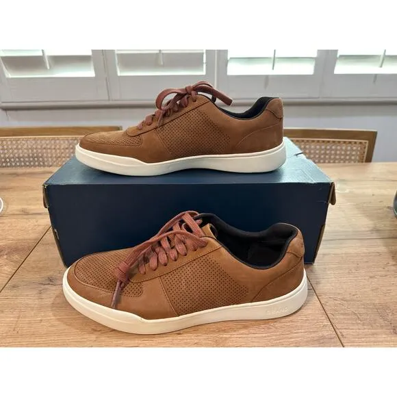 Cole Haan Men's Grand Crosscourt Modern Tennis Sneaker 8.5 NWOB Suede Cushioned