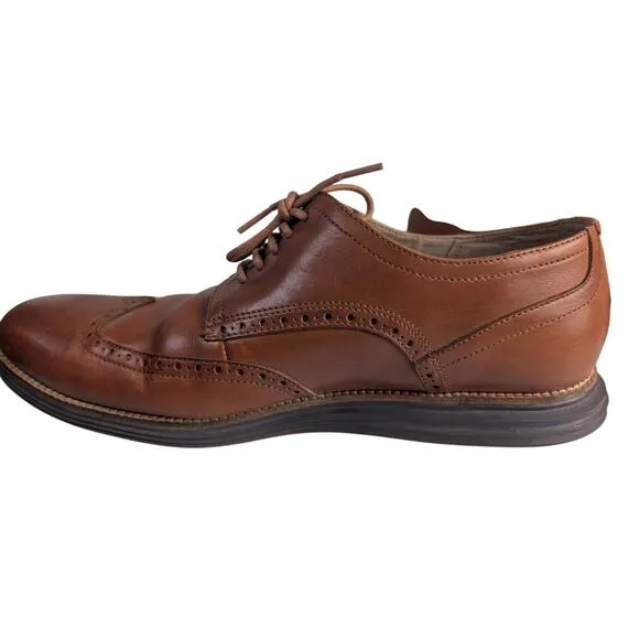 Cole Haan Men's Shoe Original Grand Shortwing Oxford Woodbury/Java Size 13