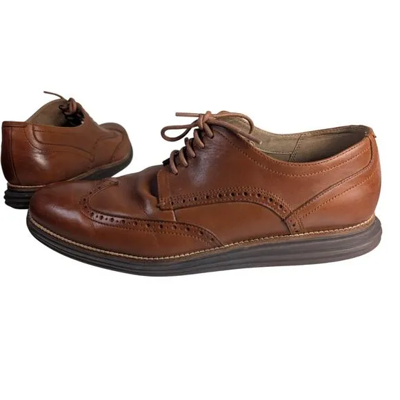 Cole Haan Men's Shoe Original Grand Shortwing Oxford Woodbury/Java Size 13