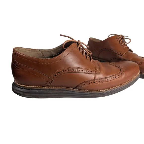 Cole Haan Men's Shoe Original Grand Shortwing Oxford Woodbury/Java Size 13