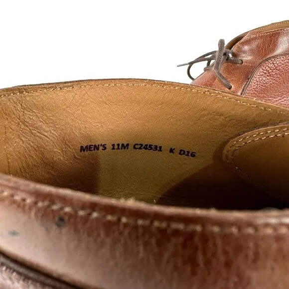 COLE HAAN Men's Size 11 M Chukka Boots Cambridge‎ Brown Ankle Leather C12941