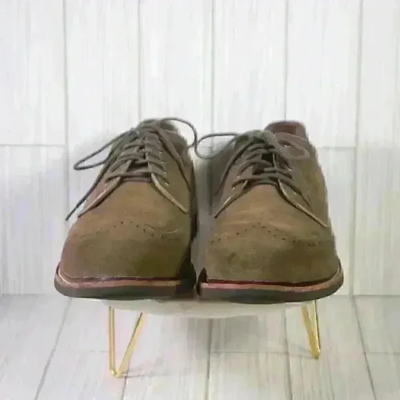 Cole Haan Men's suede ft c11868 size 11 shoe tan wingtip oxford