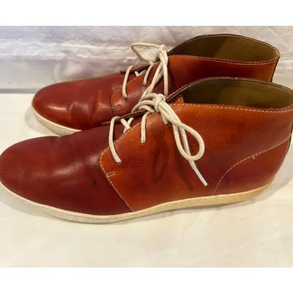 COLE HAAN Mens Vibram Sole Glenn Cupsole Leather Chukka Boot Shoes Brown 9.5