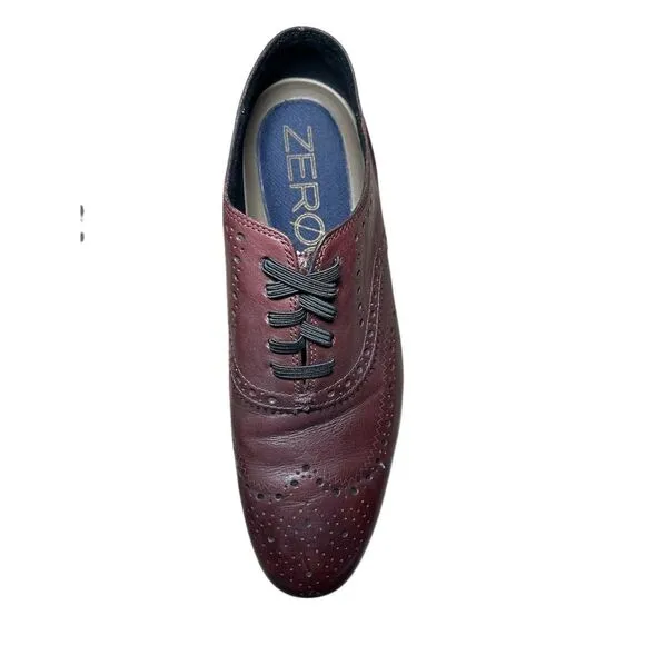 Cole Haan Men's Zerogrand Wingtip Oxford Shoes Burgundy 12 Size 9.5M
