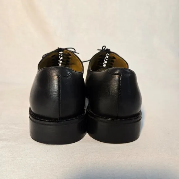 COLE HAAN Williams Formal Black Leather Cap Oxford Dress Shoes Men's Size 11M.