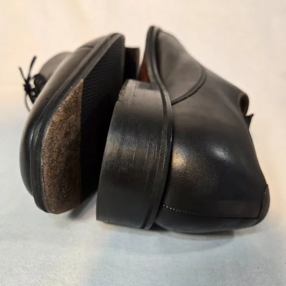 COLE HAAN Williams Formal Black Leather Cap Oxford Dress Shoes Men's Size 11M.