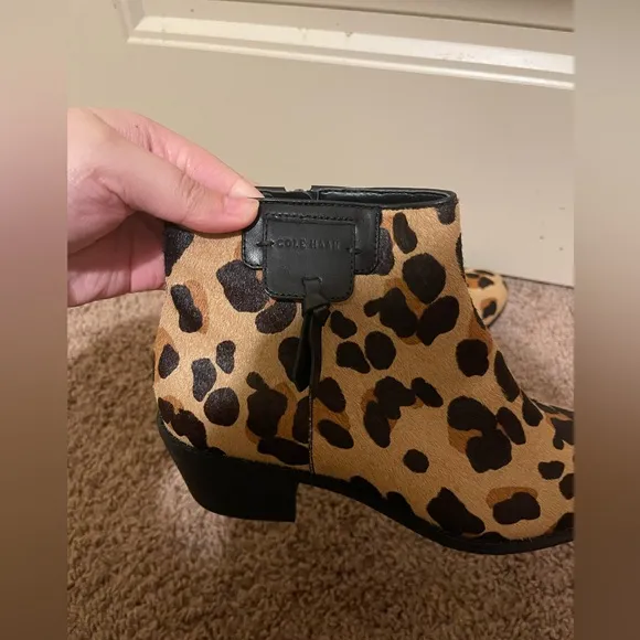 Cole Haan Women's Leopard Print Ankle Boots