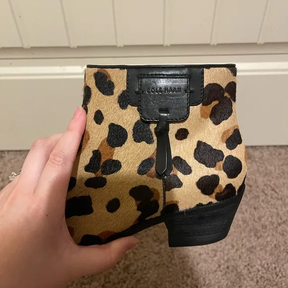 Cole Haan Women's Leopard Print Ankle Boots