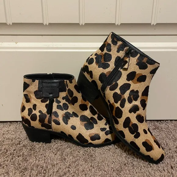 Cole Haan Women's Leopard Print Ankle Boots