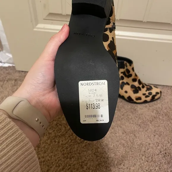 Cole Haan Women's Leopard Print Ankle Boots