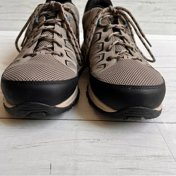 Columbia Mens Granite Trail Waterproof Hiking Shoes 13 Gray Black Outdoor Trail