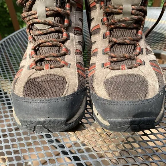Columbia Men's Omni Grip BM3895-231 Brown Leather Ankle Hiking Boot Size 10.5
