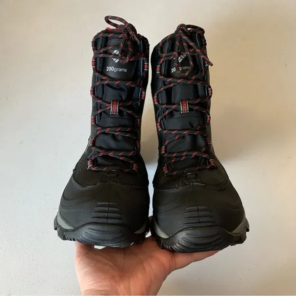 Columbia Men’s Size 9.5 Wide Bugaboot III In Black &amp; Red NEW IN BOX